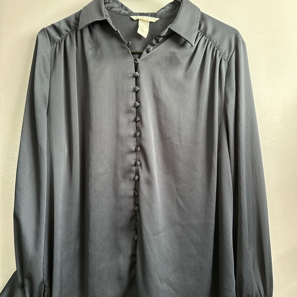 H&M Dark Blue Blouse
